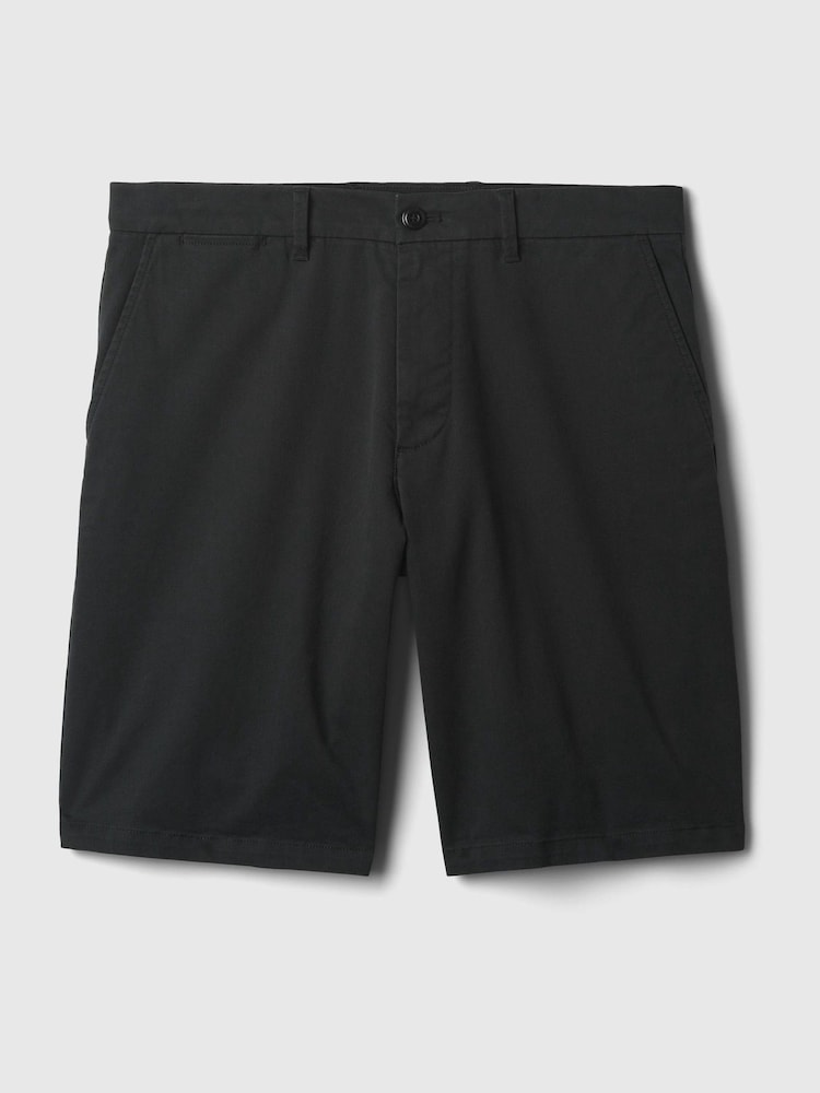 Черный - Gap Cotton Blend Vintage Shorts - Изображение 5 из 5
