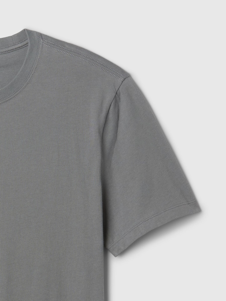Gap Dark Grey Everyday Soft Crew Neck T-Shirt - Image 5 of 5