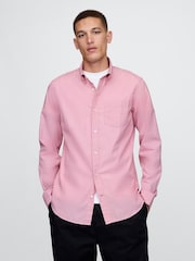 Gap Pink Organic Cotton Poplin Classic Shirt - Image 1 of 5