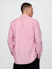 Gap Pink Organic Cotton Poplin Classic Shirt - Image 2 of 5