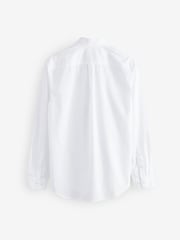 Gap White All Day Regular Fit Long Sleeve Poplin Shirt - Image 2 of 4