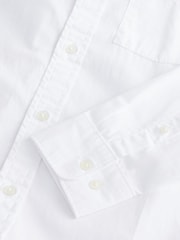 Gap White All Day Regular Fit Long Sleeve Poplin Shirt - Image 4 of 4
