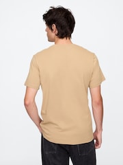beis - Maga corta - Camiseta de cuello redondo de 100 % algodón de Gap Everyday - Imagen 2 de 5