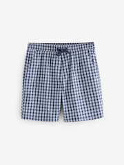 Gap Navy/Blue Check 6 Inch Swim Shorts - Image 1 of 2