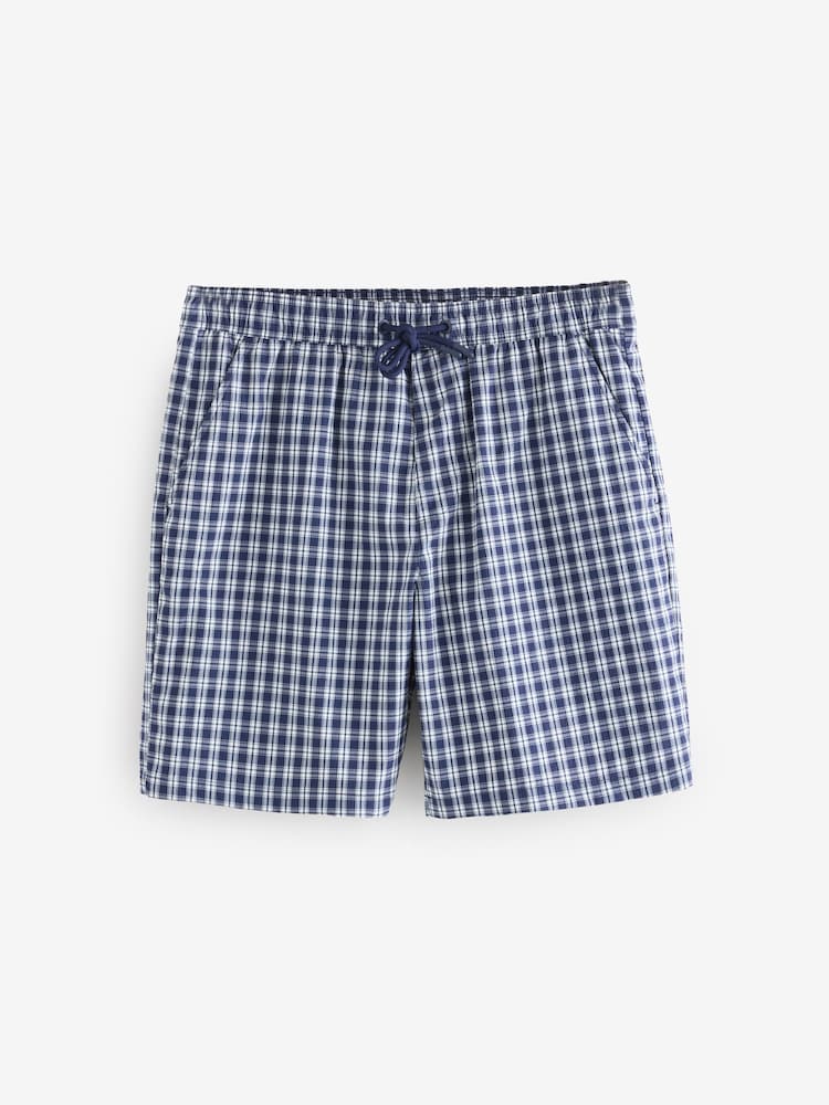 Gap Navy/Blue Check 6 Inch Swim Shorts - Image 1 of 2