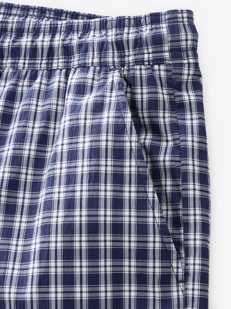 Gap Navy/Blue Check 6 Inch Swim Shorts - Image 2 of 2