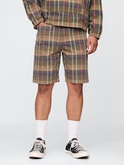 Зеленый в клетку - Gap Canvas Shorts - Изображение 1 из 6
