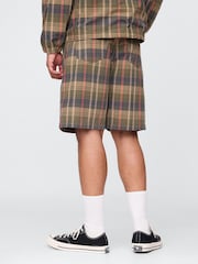 Зеленый в клетку - Gap Canvas Shorts - Изображение 2 из 6