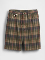 Зеленый в клетку - Gap Canvas Shorts - Изображение 5 из 6