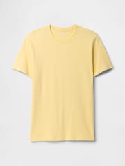 Gap Yellow Short Sleeve Everyday 100% Cotton Crew Neck T-Shirt - Image 4 of 5