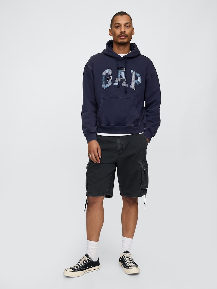 Черный - Gap Twill Cargo Baggy Shorts - Изображение 4 из 4