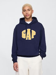 Donkerblauw - Gap vintage zachte oversized hoodie met logo - Image 1 of 5