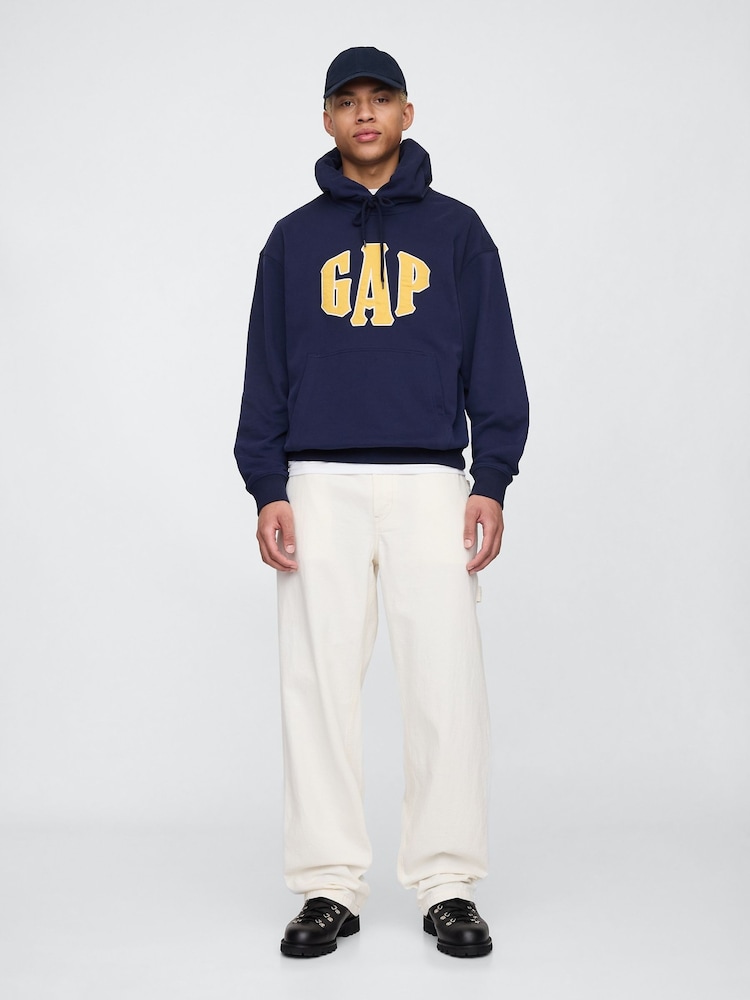 Donkerblauw - Gap vintage zachte oversized hoodie met logo - Image 3 of 5