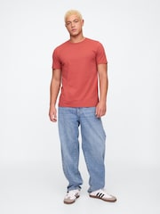 Naranja - Maga corta - Camiseta de cuello redondo de 100 % algodón de Gap Everyday - Imagen 3 de 5