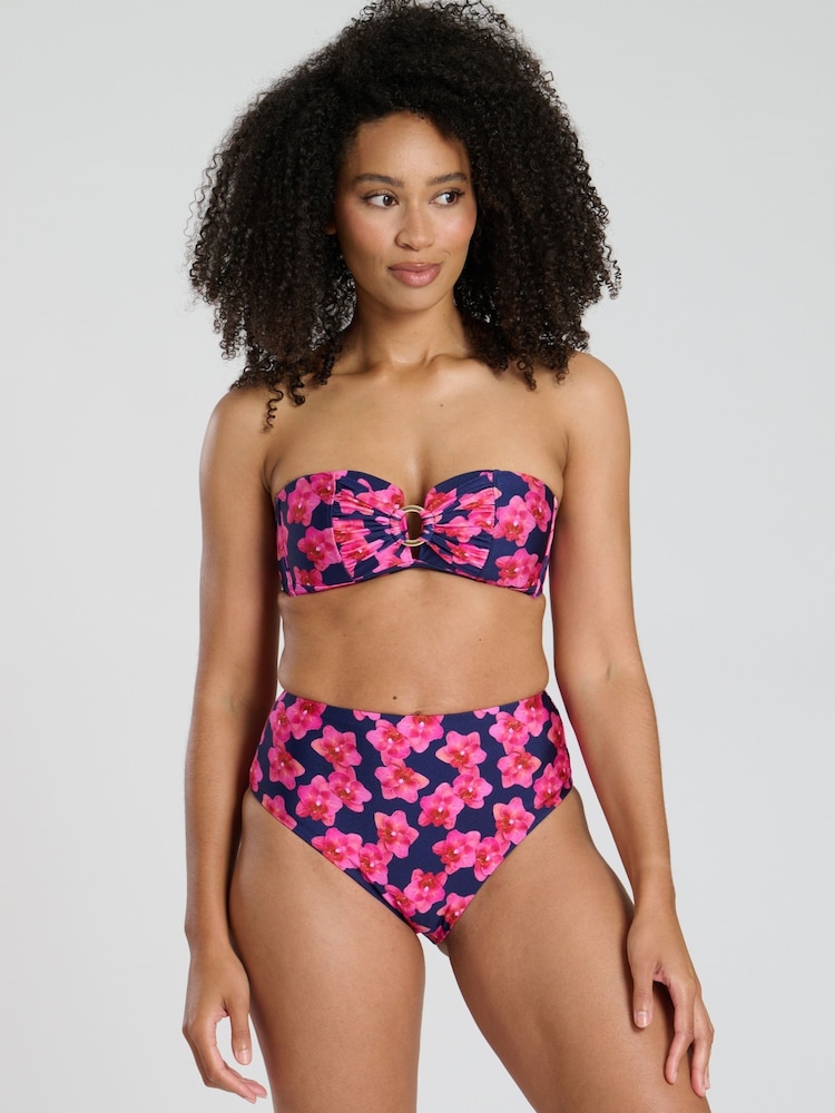 Azul - South Beach Wavy Rib Bandeau Tummy Control Bikini Set with Removable Straps - Imagen 1 de 6 Azul - South Beach Wavy Rib Bandeau Tummy Control Bikini Set with Removable Straps - Imagen 1 de 6