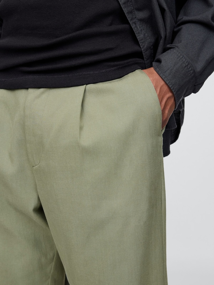 Vert - Plissé Pantalons Gap ultra doux - Image 5 of 6