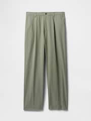 Verde - Pantalones plisados UltraSoft de GAP - Imagen 6 de 6