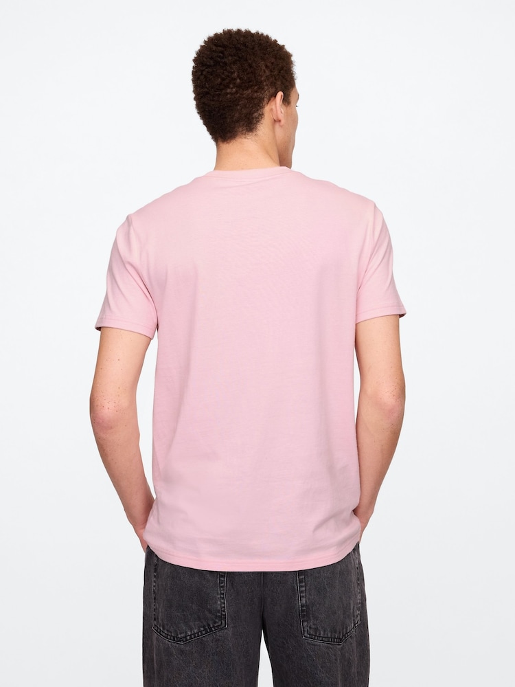 Gap Pink Organic Cotton Pocket T-Shirt - Image 2 of 5
