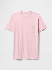 Gap Pink Organic Cotton Pocket T-Shirt - Image 4 of 5