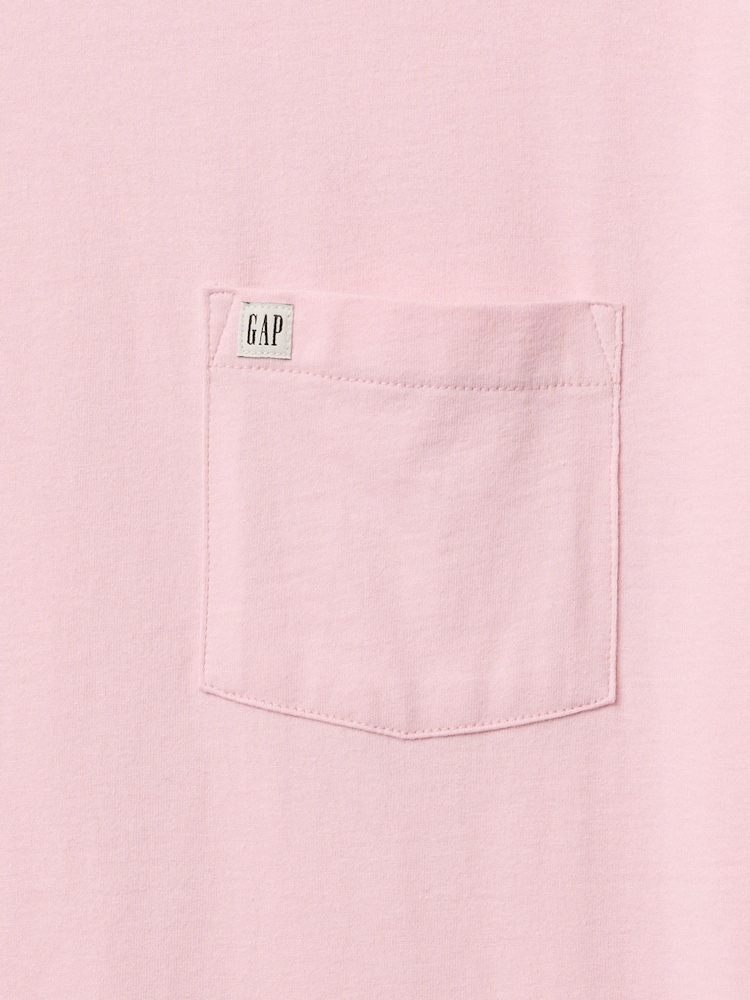 Gap Pink Organic Cotton Pocket T-Shirt - Image 5 of 5