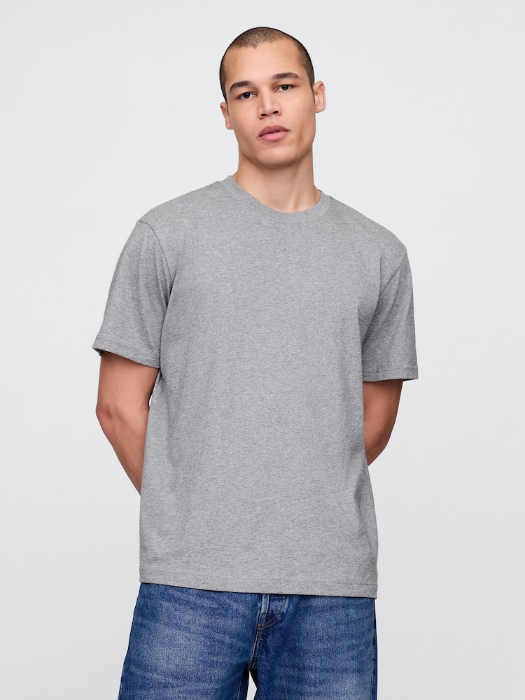 Gap Grey UltraSoft Original T-Shirt - Image 1 of 5
