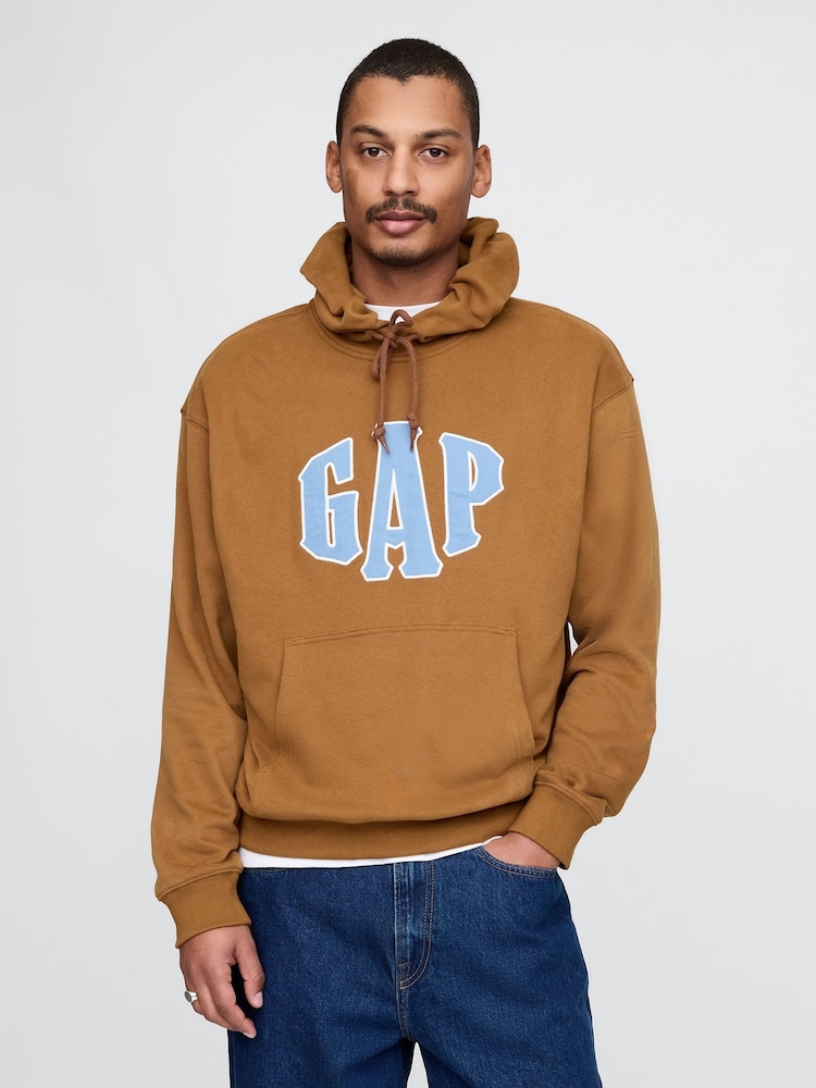 Bruin - Gap vintage zachte oversized hoodie met logo - Image 1 of 5