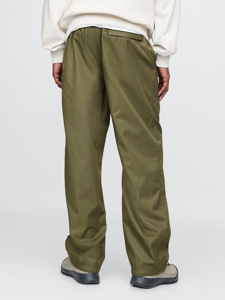 Gap Green Soft Cotton Parachute Baggy Trousers - Image 2 of 5