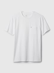 Gap White Organic Cotton Pocket T-Shirt - Image 5 of 5