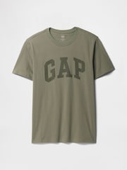 Зеленый - Gap Логотип Everyday 100% хлопок круглый вырез с коротким рукавом футболка - Image 4 of 5
