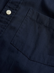 Gap Navy Blue Long Sleeve Poplin Classic Shirt - Image 2 of 2