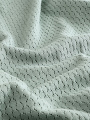 Gap Green Crochet Quarter Zip Polo Shirt - Image 8 of 8