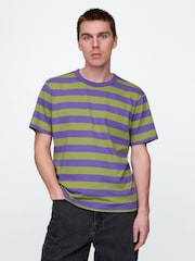 Пурпурный - Gap UltraSoft Original Cotton Short Sleeve T-Shirt - Image 1 of 5
