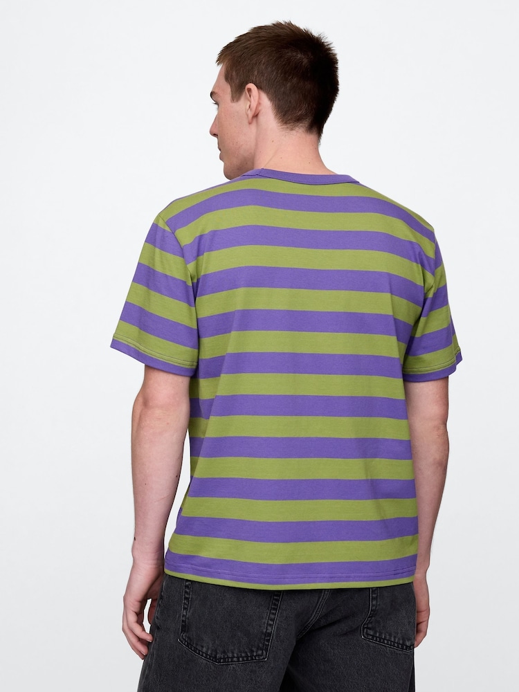 Пурпурный - Gap UltraSoft Original Cotton Short Sleeve T-Shirt - Image 2 of 5