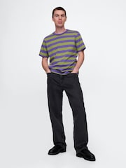 Пурпурный - Gap UltraSoft Original Cotton Short Sleeve T-Shirt - Image 3 of 5