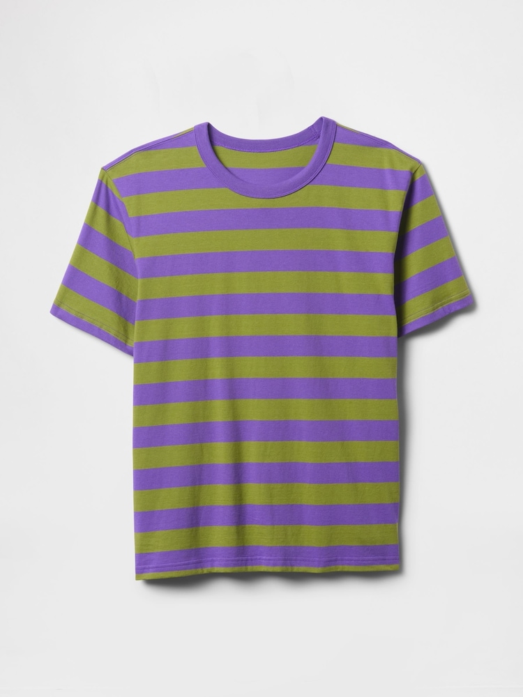 Пурпурный - Gap UltraSoft Original Cotton Short Sleeve T-Shirt - Image 5 of 5