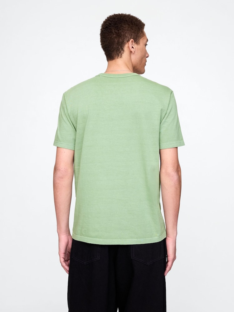 Gap Green Original Short Sleeve Crew Neck T-Shirt - Image 2 of 5