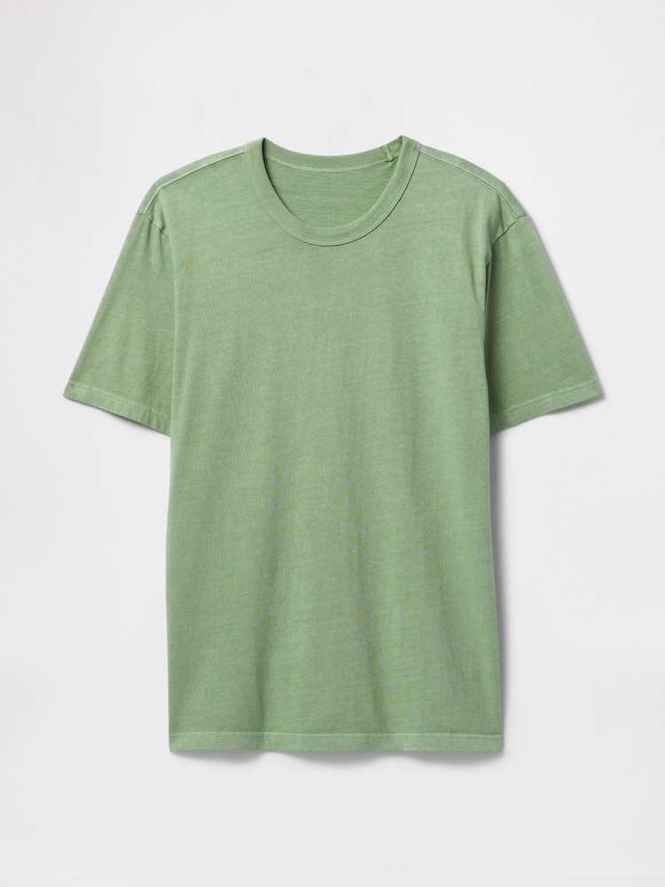 Gap Green Original Short Sleeve Crew Neck T-Shirt - Image 5 of 5