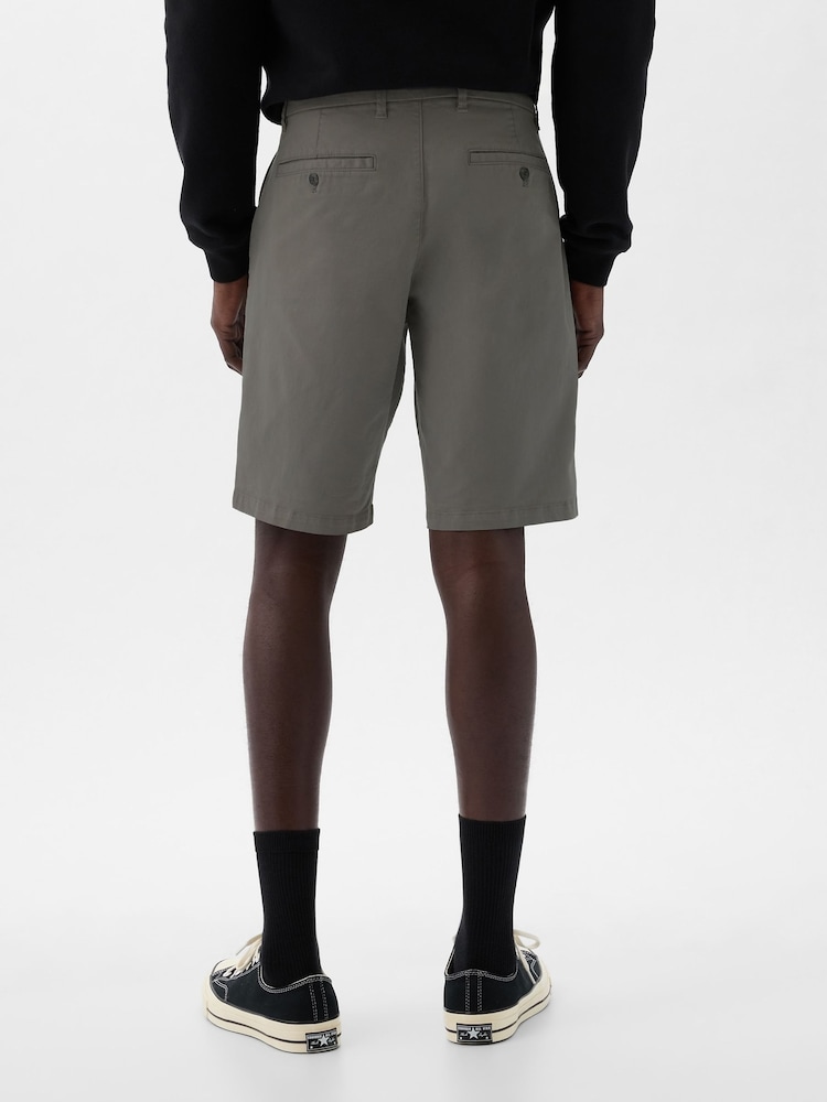 Темно-серый - Gap Cotton Blend Vintage Shorts - Изображение 2 из 5