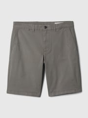 Темно-серый - Gap Cotton Blend Vintage Shorts - Изображение 5 из 5