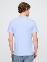 Gap Blue Organic Cotton Pocket T-Shirt - Image 2 of 4