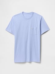 Gap Blue Organic Cotton Pocket T-Shirt - Image 3 of 4