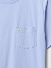 Gap Blue Organic Cotton Pocket T-Shirt - Image 4 of 4