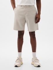 Серый - Gap Cotton Blend Vintage Shorts - Изображение 1 из 5