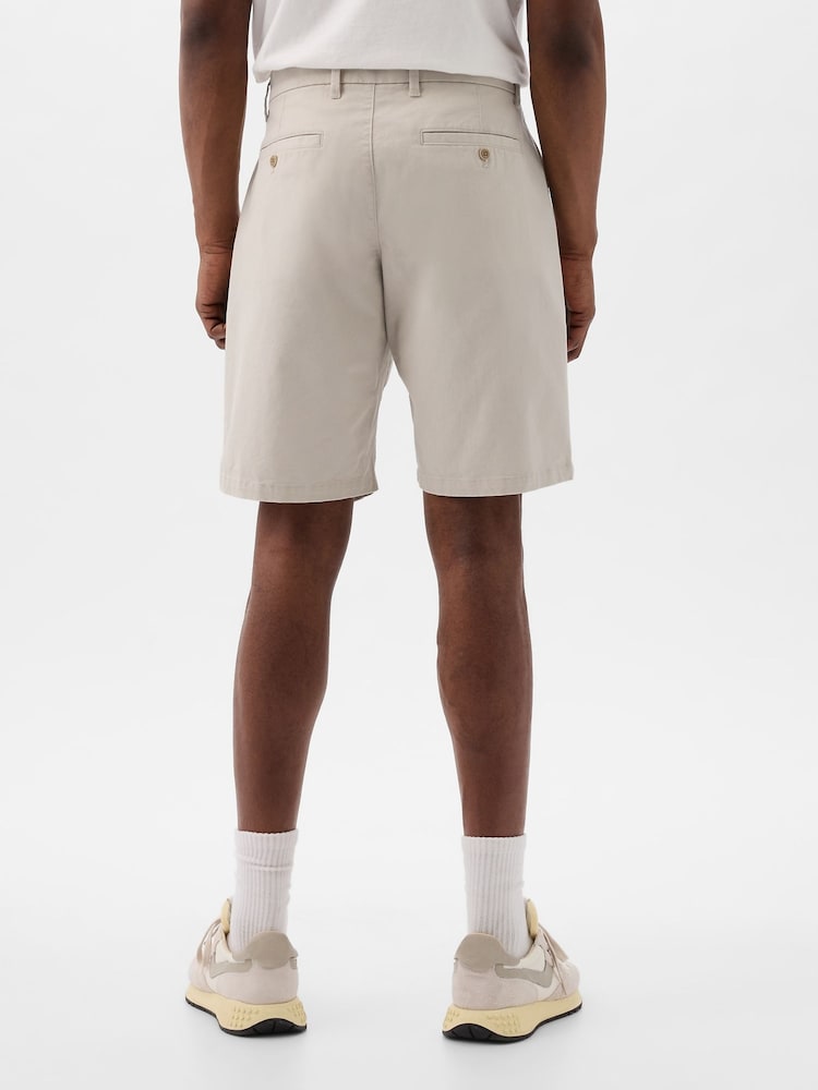 Серый - Gap Cotton Blend Vintage Shorts - Изображение 2 из 5