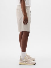 Серый - Gap Cotton Blend Vintage Shorts - Изображение 3 из 5