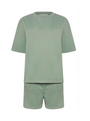 PixieGirl Petite Green Short Sleeve Sweat Top & Shorts Set - Image 5 of 5