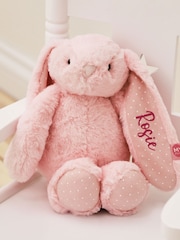 Personalised Pink Bunny Soft Toy by My 1st Years - Image 1 of 4