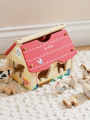 Personalised Wooden Farmhouse FSC® Shape Sorter by My 1st Years - Image 1 of 5