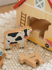 Personalised Wooden Farmhouse FSC® Shape Sorter by My 1st Years - Image 3 of 5