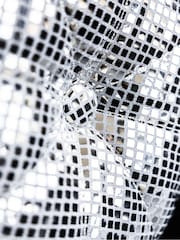 Rockett St George Silver Sequin Discoball Round Cushion - Image 2 of 3